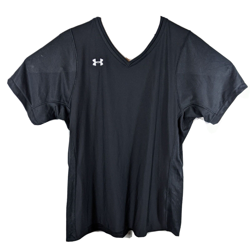 Womens Athletic Fitted Shirt XS Under Armour V-Neck Tight Top